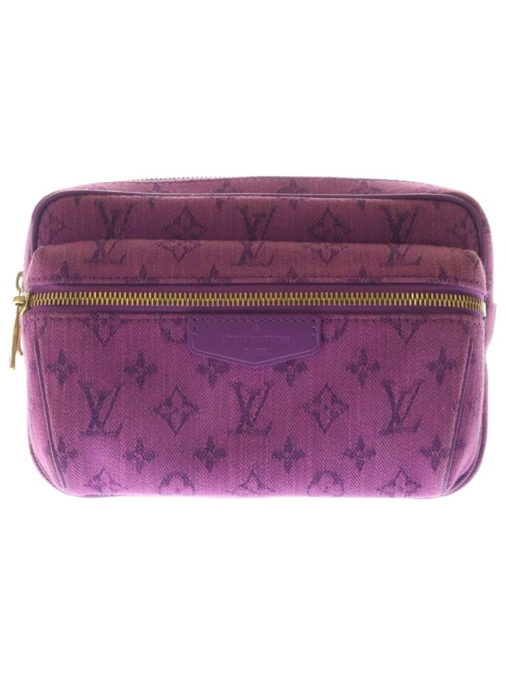 Louis Vuitton Monogram Denim Bum Bag Outdoor Violet Purple
